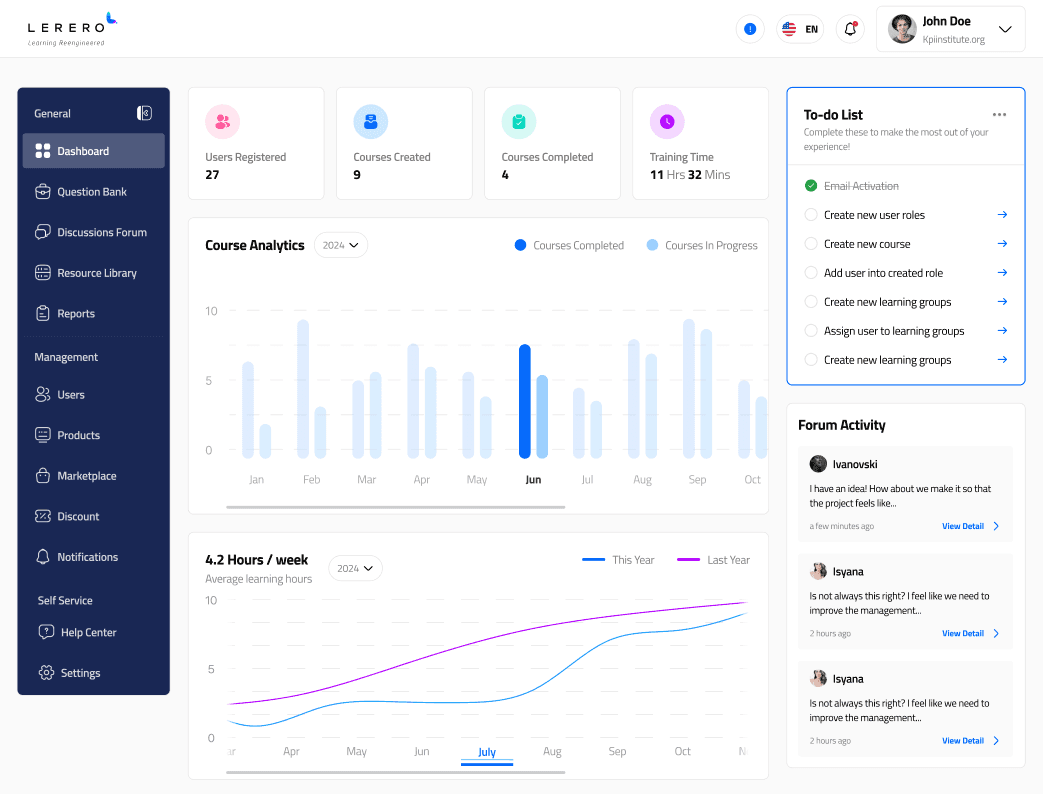 A Mastery Oriented Learning Platform